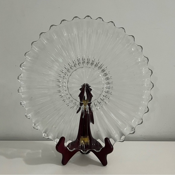 Vintage Heisey Glass Crystolite 13.5” Platter - Picture 2 of 7
